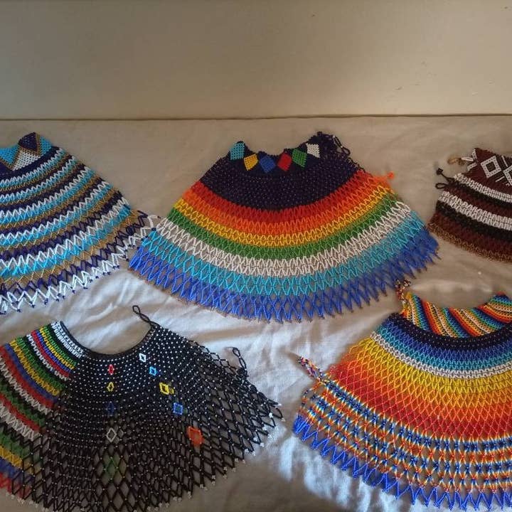 Delight merchants - Vendita all'ingrosso Parure di gioielli - Set di 5 collane masai maasai masaai fatte a mano con perline con spedizione gratuita in tutto il mondo