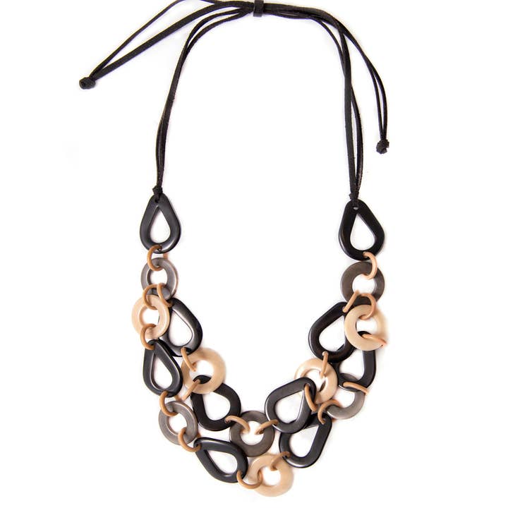 Organic Tagua Jewelry - Wholesale Bib Necklace - Venice Necklace1