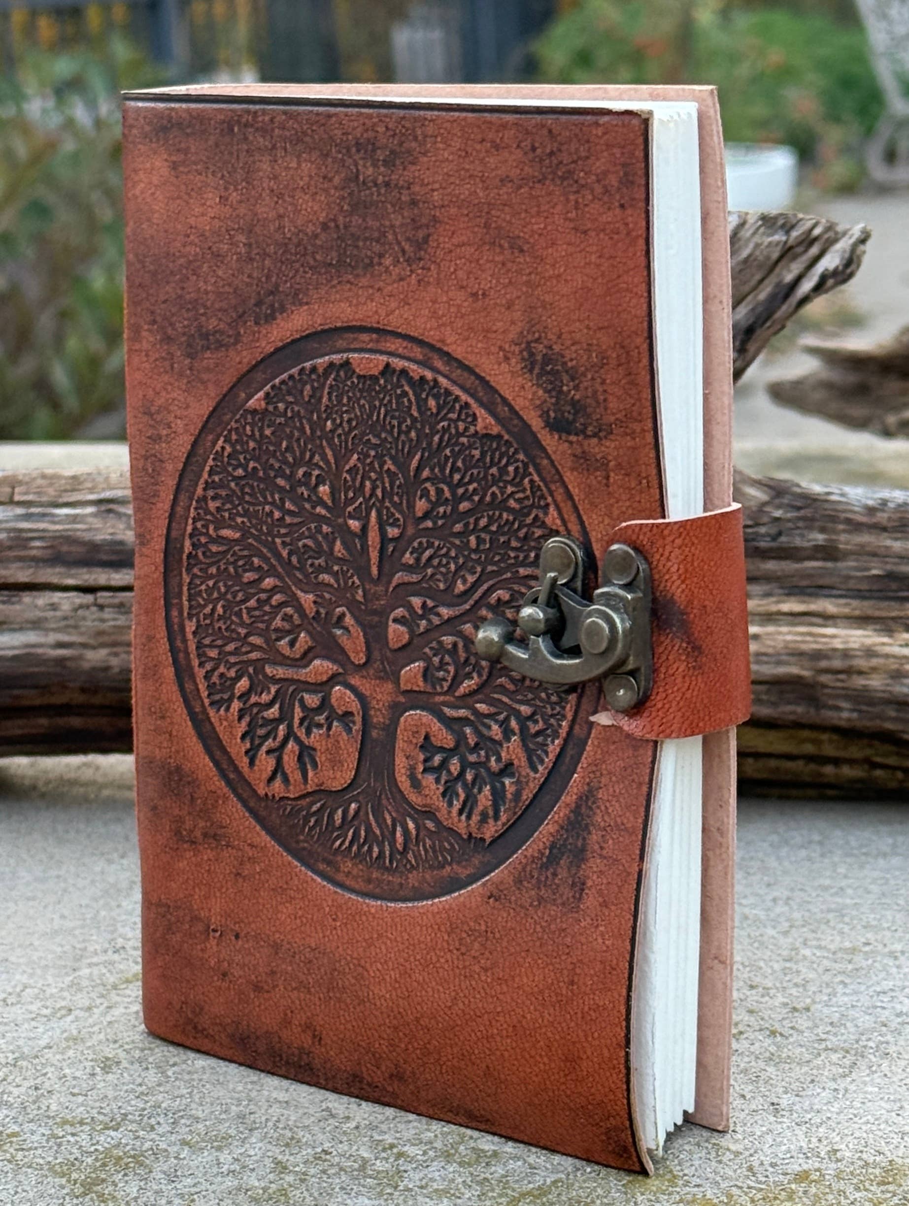 Lungta Imports – wholesale Journal/diary – Tree Of Life Vintage Leather Journal Embossed Cover Handmade8