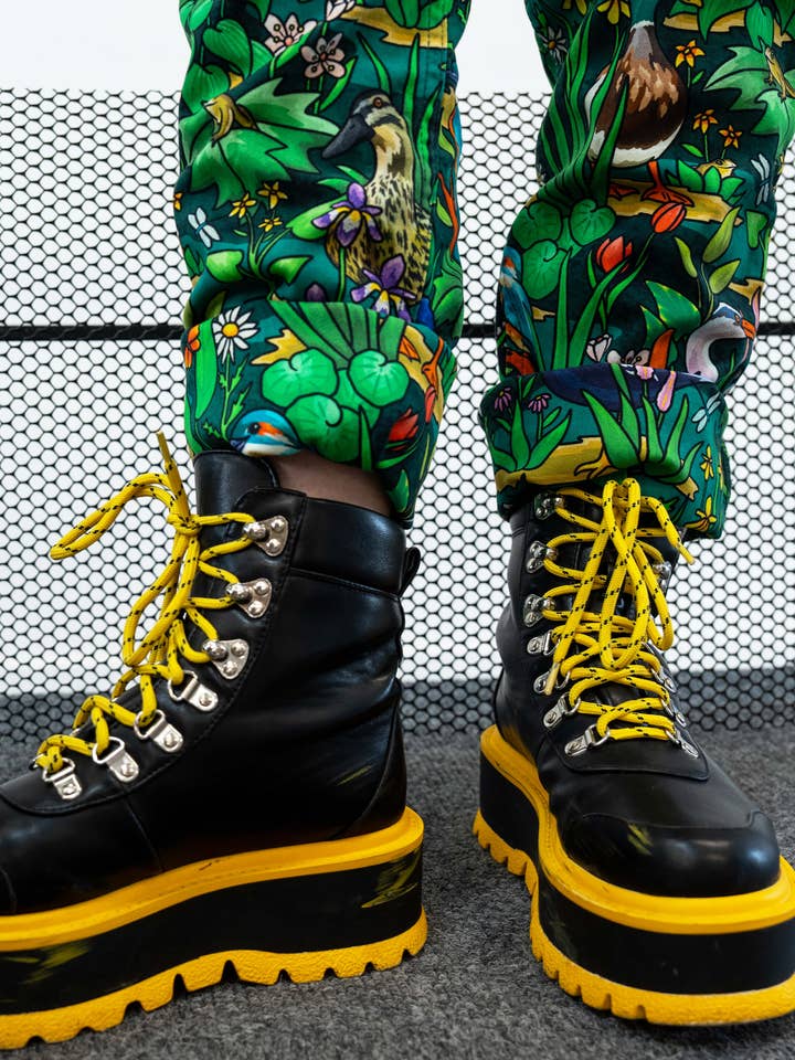 Rebel Romance - Vente Salopette – unisexe - Rebelle Romance Étang Oiseaux Étirement Salopettes13