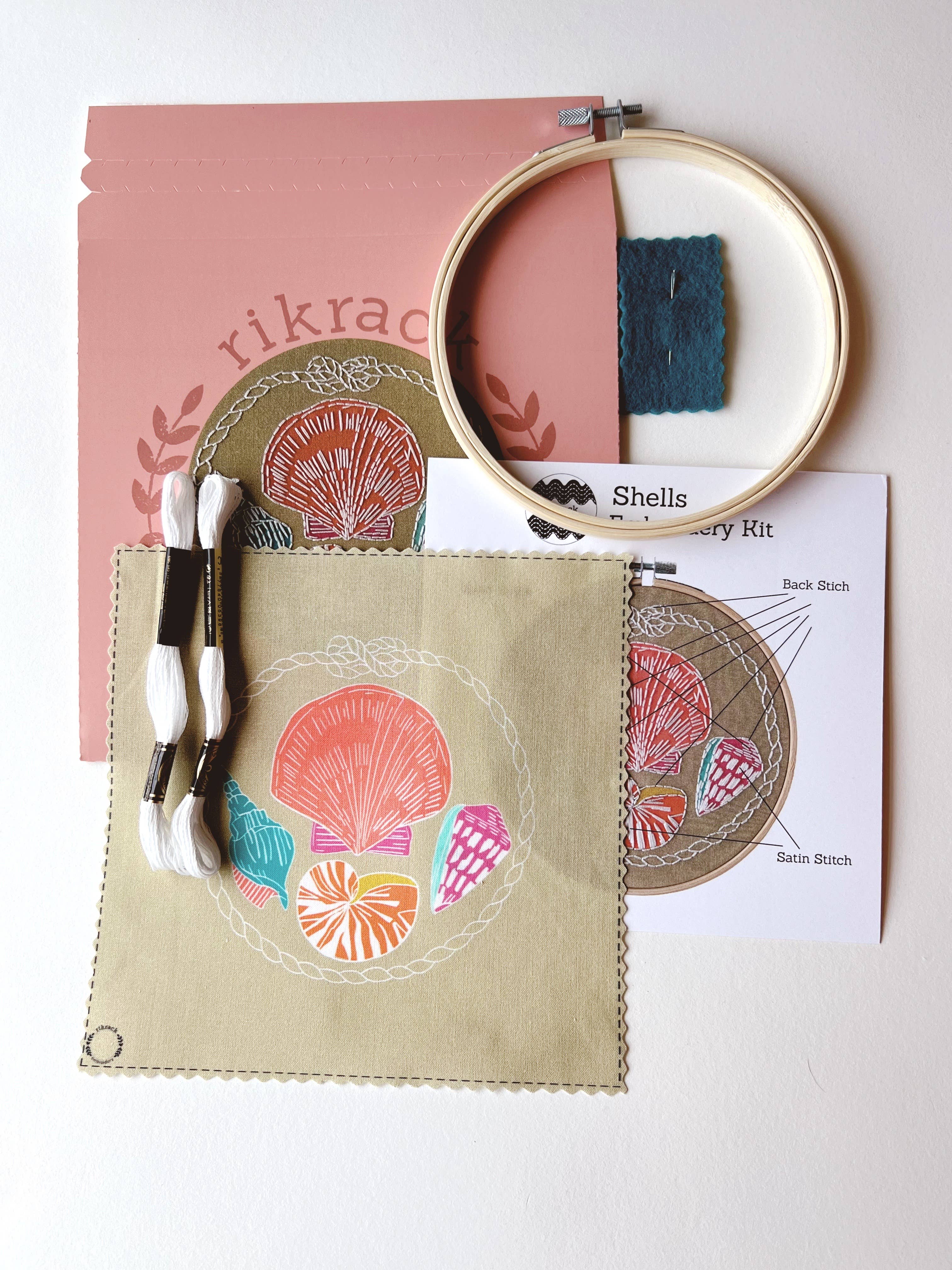 Rikrack – Engroshandel Broderitilbehør – Skaller Broderi Kit10