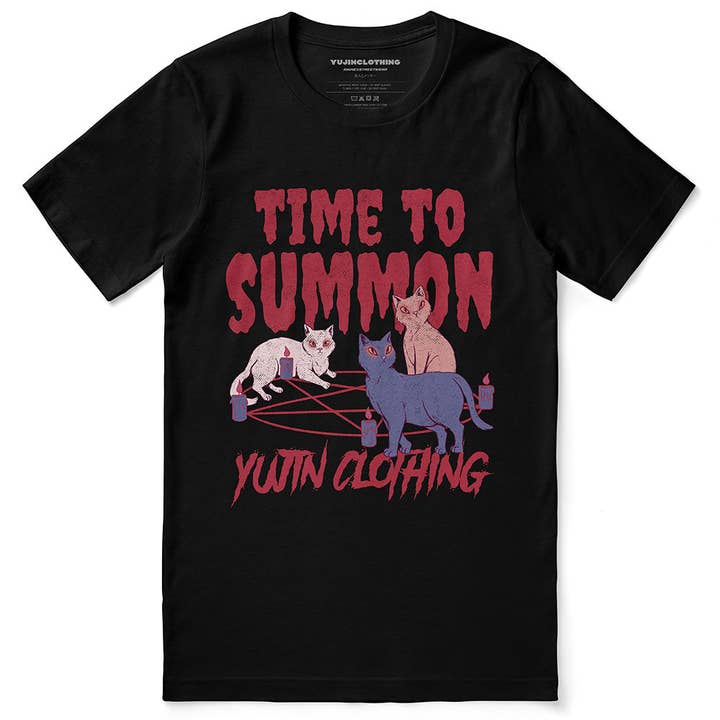 T-shirt Time To Summon Cat pour la vente par YUJIN CLOTHING