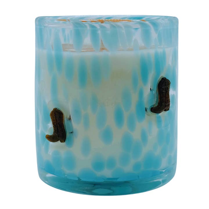 Bougie 12oz Icône Howdy (Botte de cowboy) pour la vente par The SOi Company
