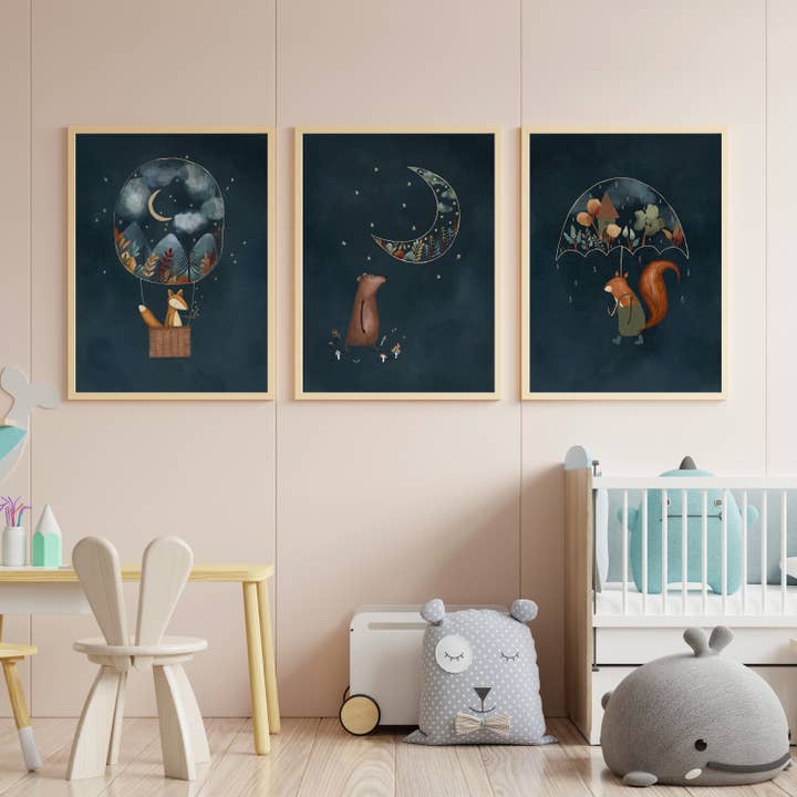 Conjunto de Pósteres de Animales para Niños para venta al por mayor de Urchin Bay