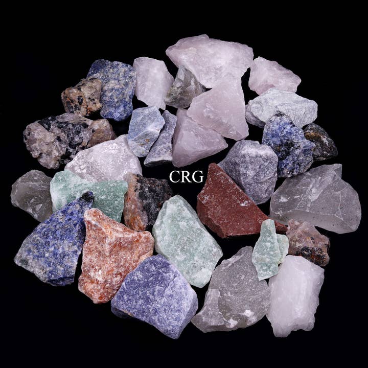 LOTTO DA 1 KG - Rock misto brasiliano di cristallo (2-4 cm) AVG per la vendita all'ingrosso da parte di Crystal River Gems LLC