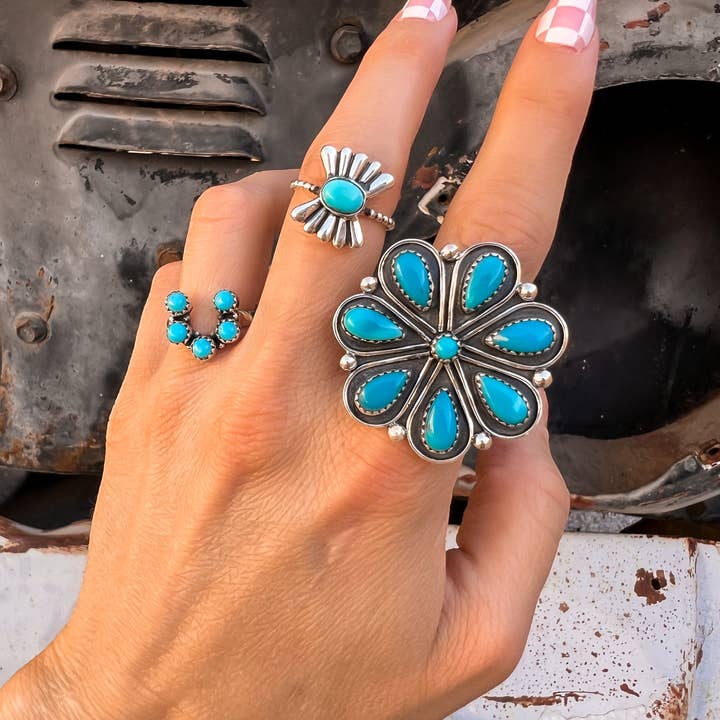 Krush Kandy - Wholesale Cocktail/Statement Ring - Sun Ring Sterling Silver Ring