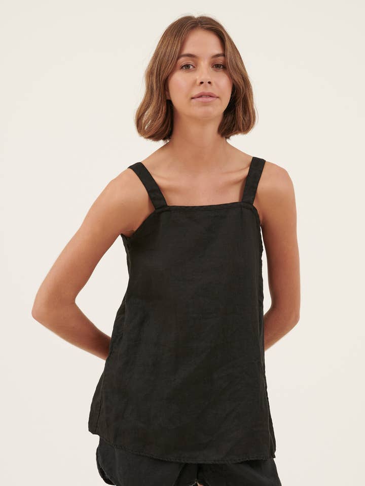 YUKU SINGLET - ZWART voor wholesale door Primness