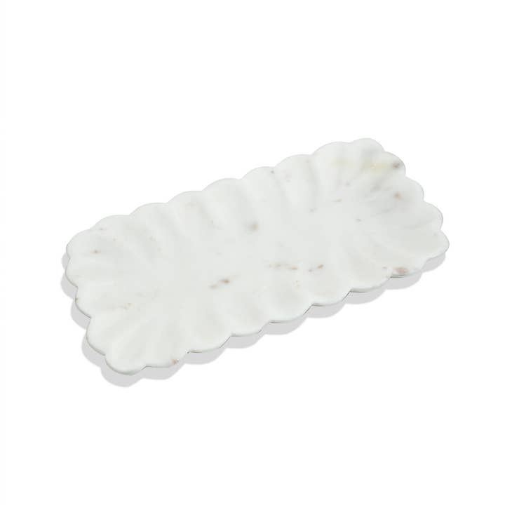 Tiramisu - Wholesale Platter - Scalloped Elegance Marble Platter