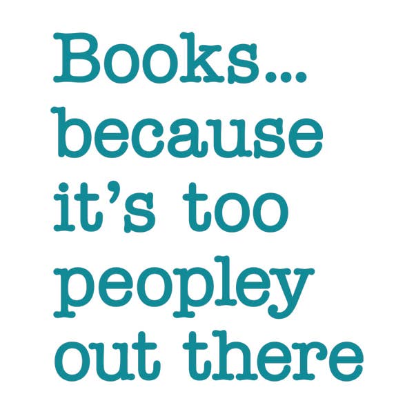 BOOKS BECAUSE DECAL for wholesale by Stickerlishious