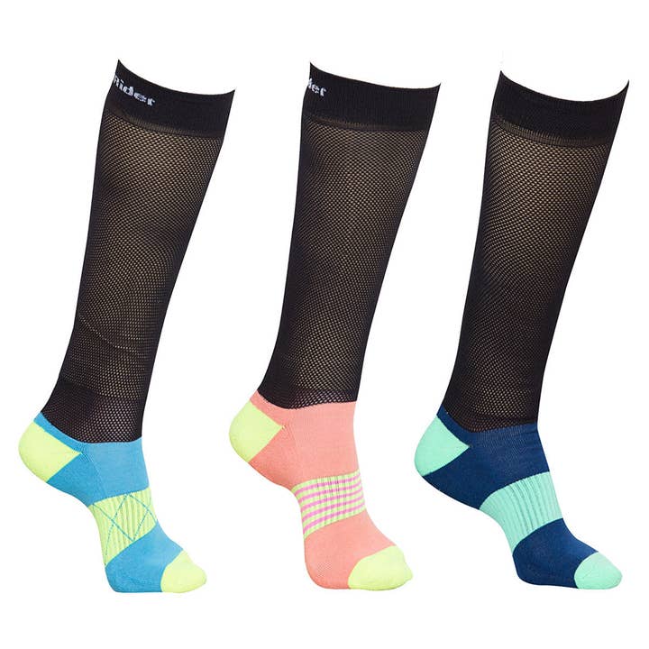 TuffRider EquiCool Ventilated Riding Socks-3 pack for wholesale by JPC Equestrian