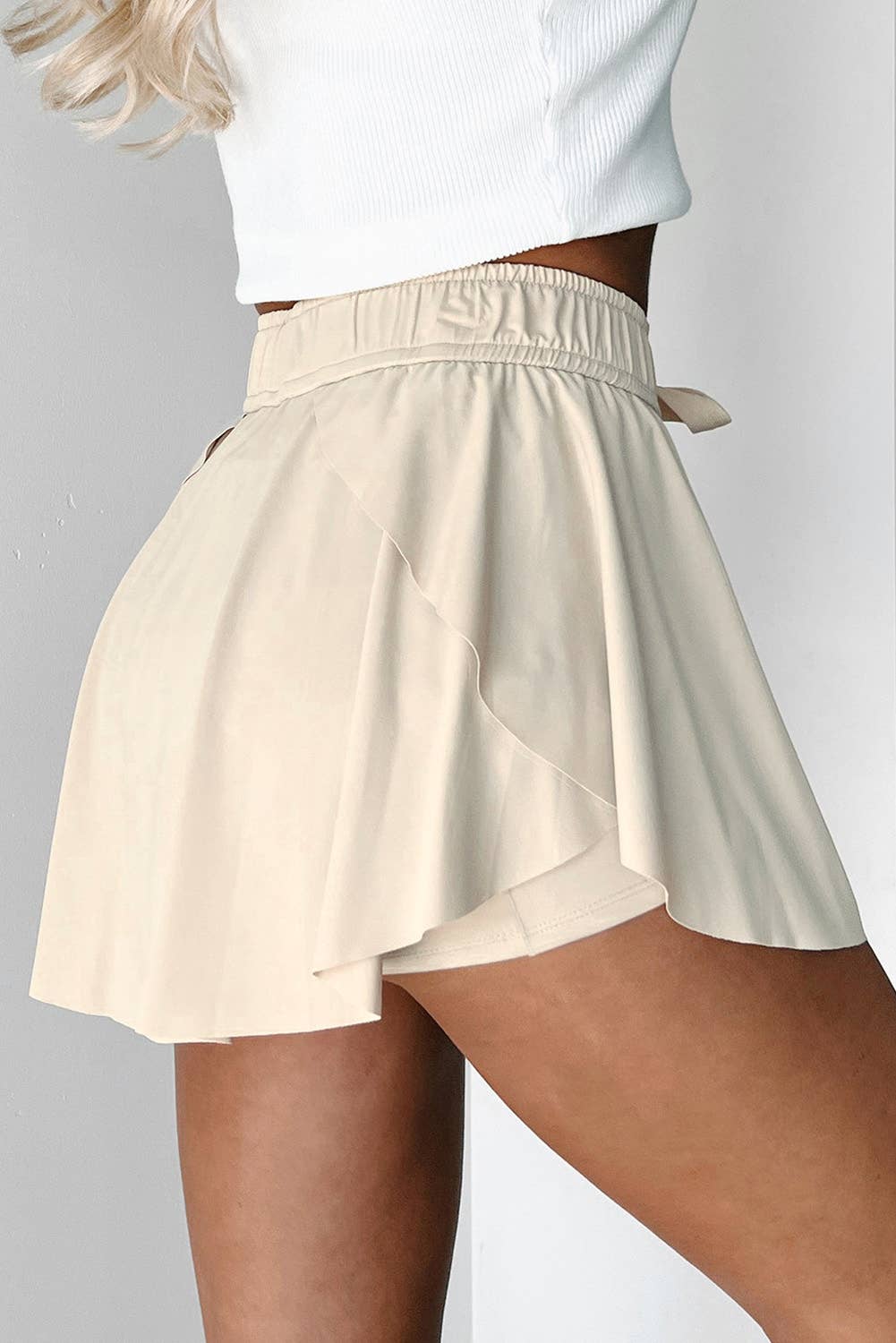 FULL TIME PURCHASE - Wholesale Skort - Women's - Drawstring High Waist Lined Tennis Skorts13
