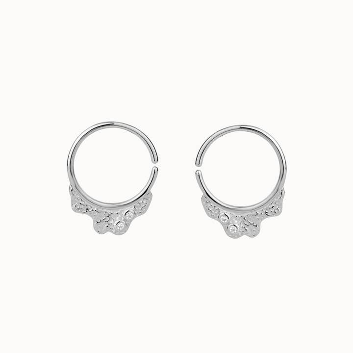 Nava Copenhagen - Wholesale Huggie Earrings - Manami Earrings - Silver0