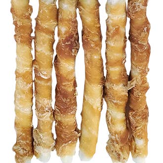 Lovin Tenders - Wholesale Pet Treats - Dog - Lovin' Tenders 8" Chicken & Rawhide Rolls, 6-Pk