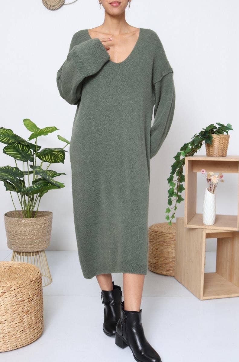 Orice – Engroshandel Kjole - Dame – Baby alpaca strikket kjole - Orice3