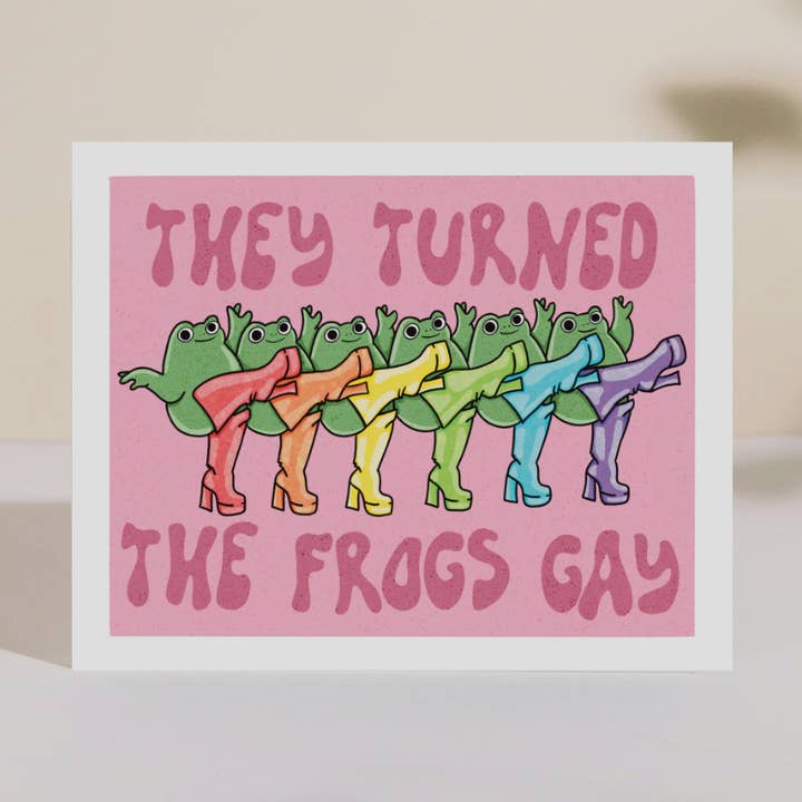 Impressão Artística Eles Transformaram os Sapos em Gays por atacado de Double Take Creative Studio
