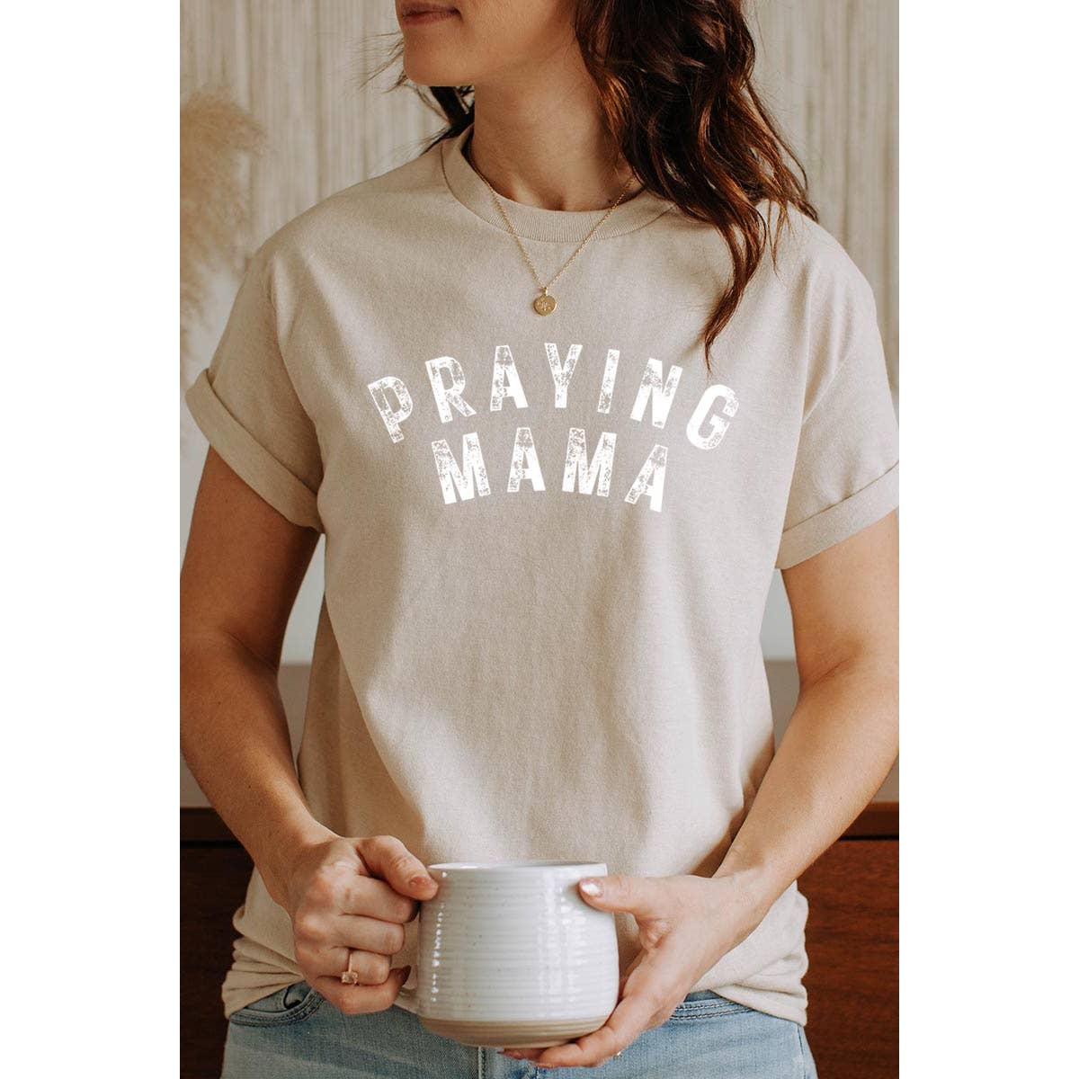 COLORBEAR - Wholesale T-Shirt (Graphic) - Women's - Praying Mama SVG God Christian Graphic Heavyweight T Shirts9