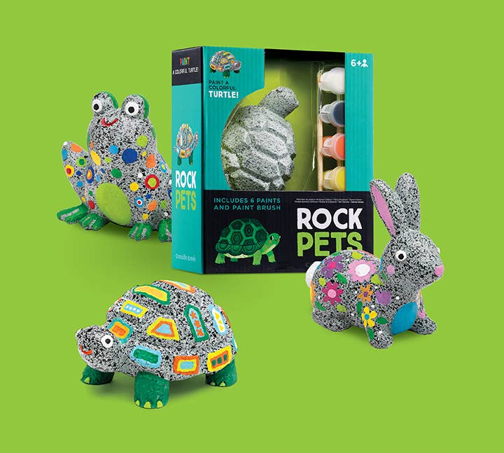 Hippychick - Wholesale DIY Craft Kit - Kids - Crocodile Creek Rabbit Rock Pets Painting Set Art & Craft1