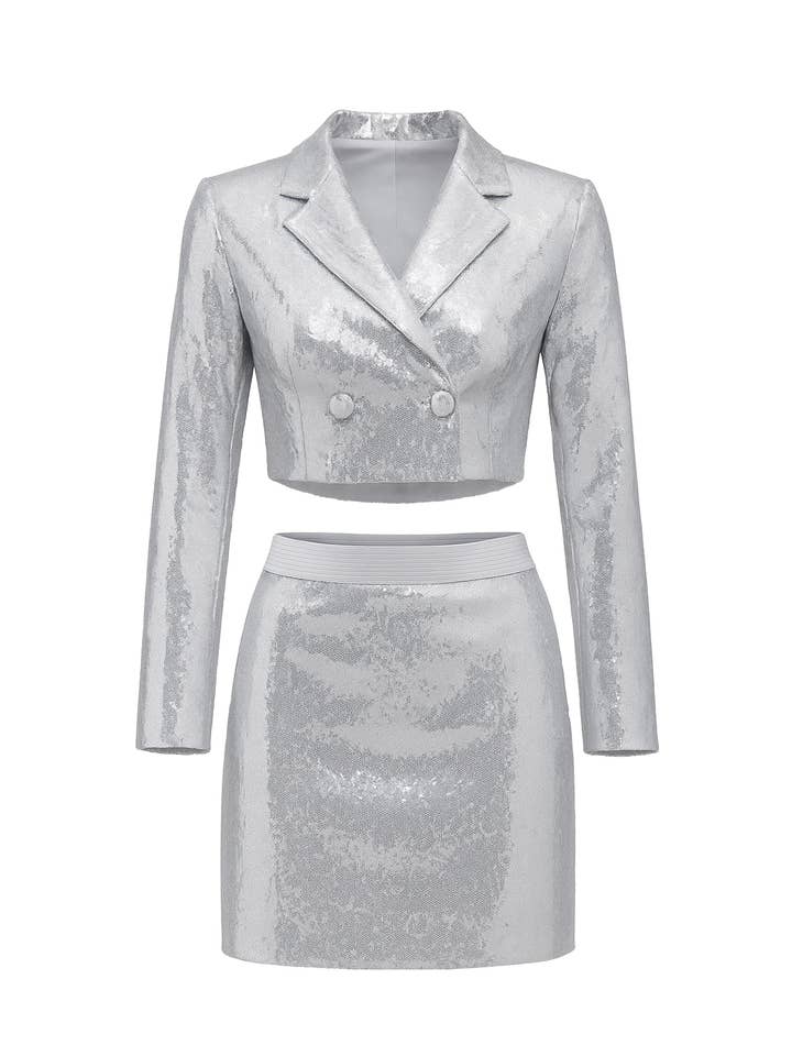 Paljettkavaj och kjoluppsättning för wholesale av RIVIR