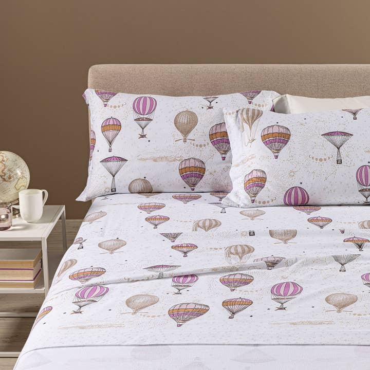 Flanell-Bettwäsche-Set Volo Flanell Caleffi Floral für den Großhandel von caleffi spa