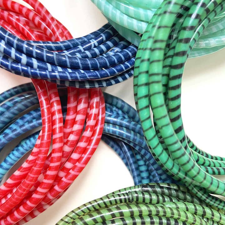 Melokane - Wholesale Bangle bracelet - Pack of 6 sets of 10 waterproof bracelets - 6 colors2