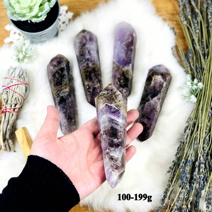 Rock Paradise – wholesale Spiritual stone/crystal – Crystal Seven Minerals Double Point Stones by Weight