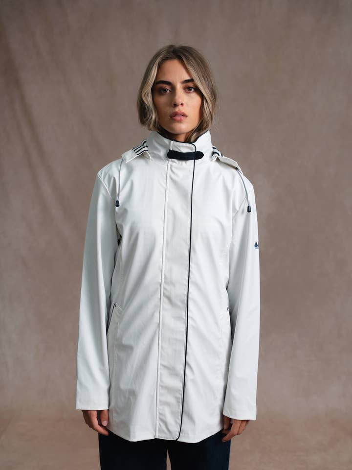 AIGA, Kvinders lynlås regnfrakke med trykknapper for engroshandel hos Hublot Mode Marine