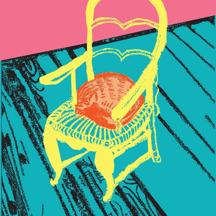 Impression Giclée 'Chat Orange' pour la vente par RUDE