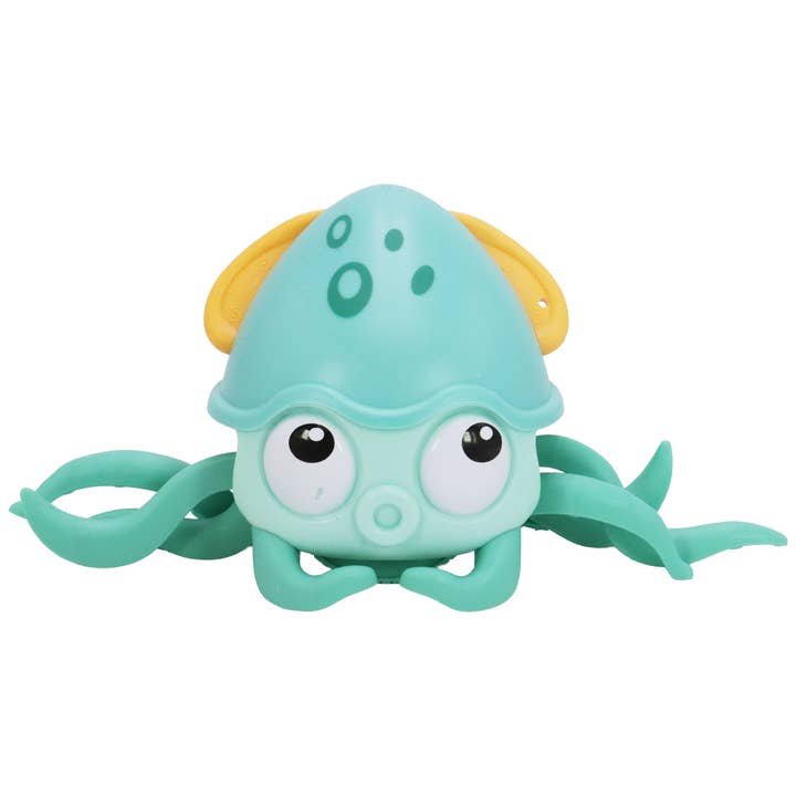 ASSORTED Cute Squid Wind-up Swimming Crawling Baby Bath Toy for wholesale on Faire5