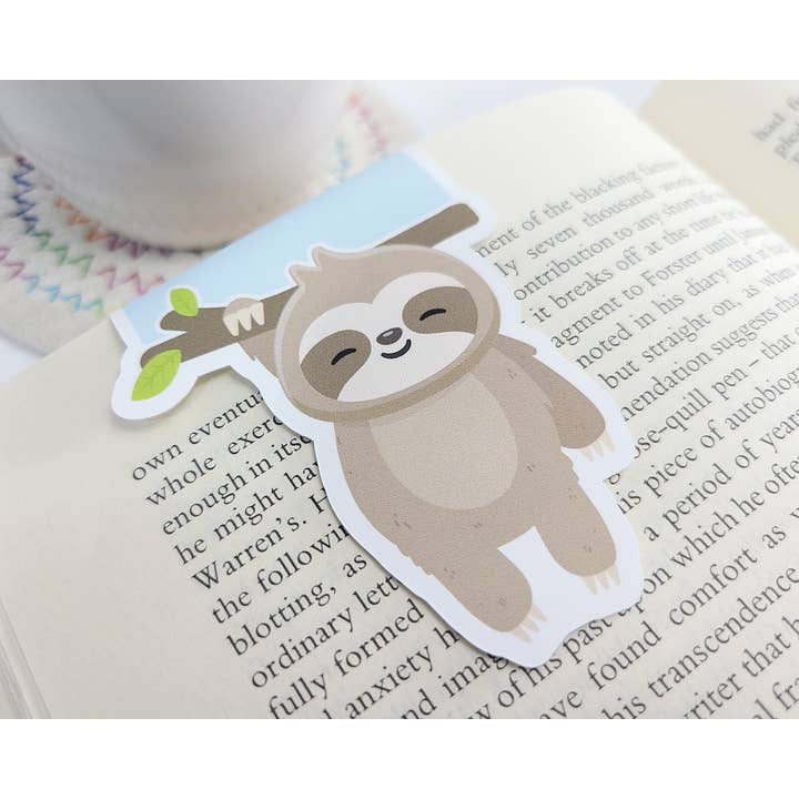 Sloth Hanging Magnetic Bookmark for wholesale by FunUsual Suspects