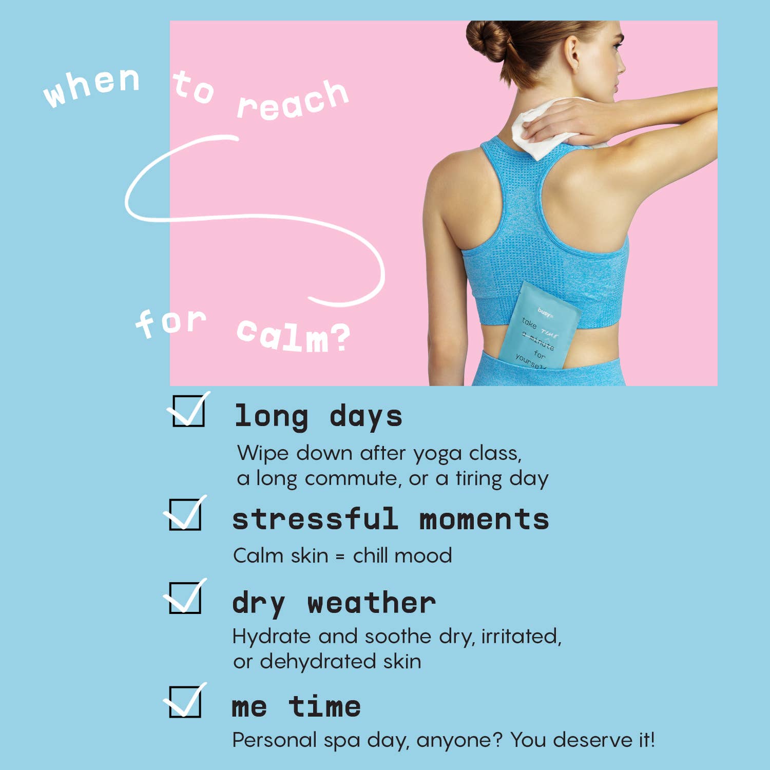 Busy Co - Wholesale Face & Body Wipes - Calm Large Body Wipes with Ceramides & Coconut Oil4