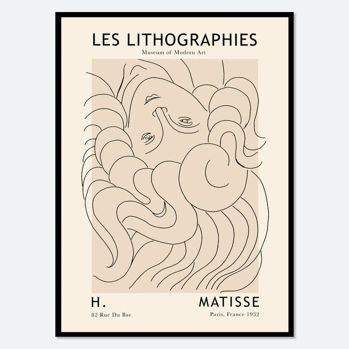 Henri Matisse Woman Line Art Vintage Poster Art Print M98 for wholesale by Sugar & Canvas
