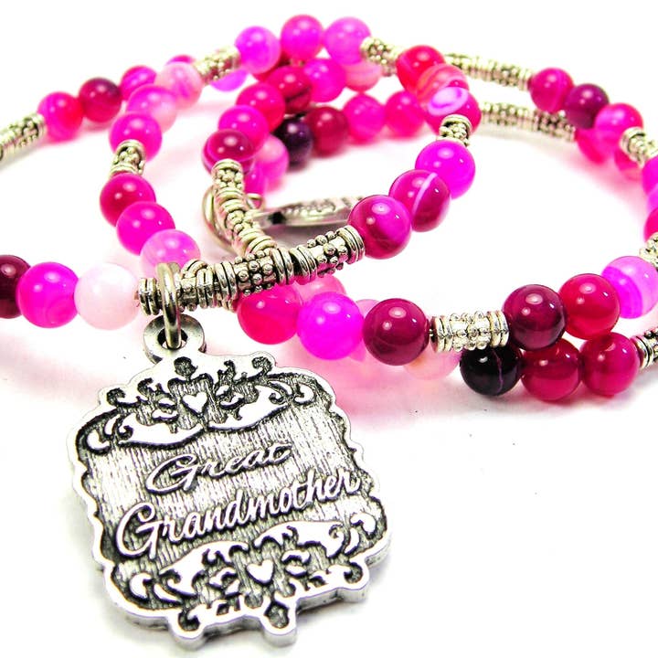 Chubby Chico Charms - Wholesale Charm/Dangle Bracelet - Great Grandmother Victorian Scroll Microcrystalline Bracelet