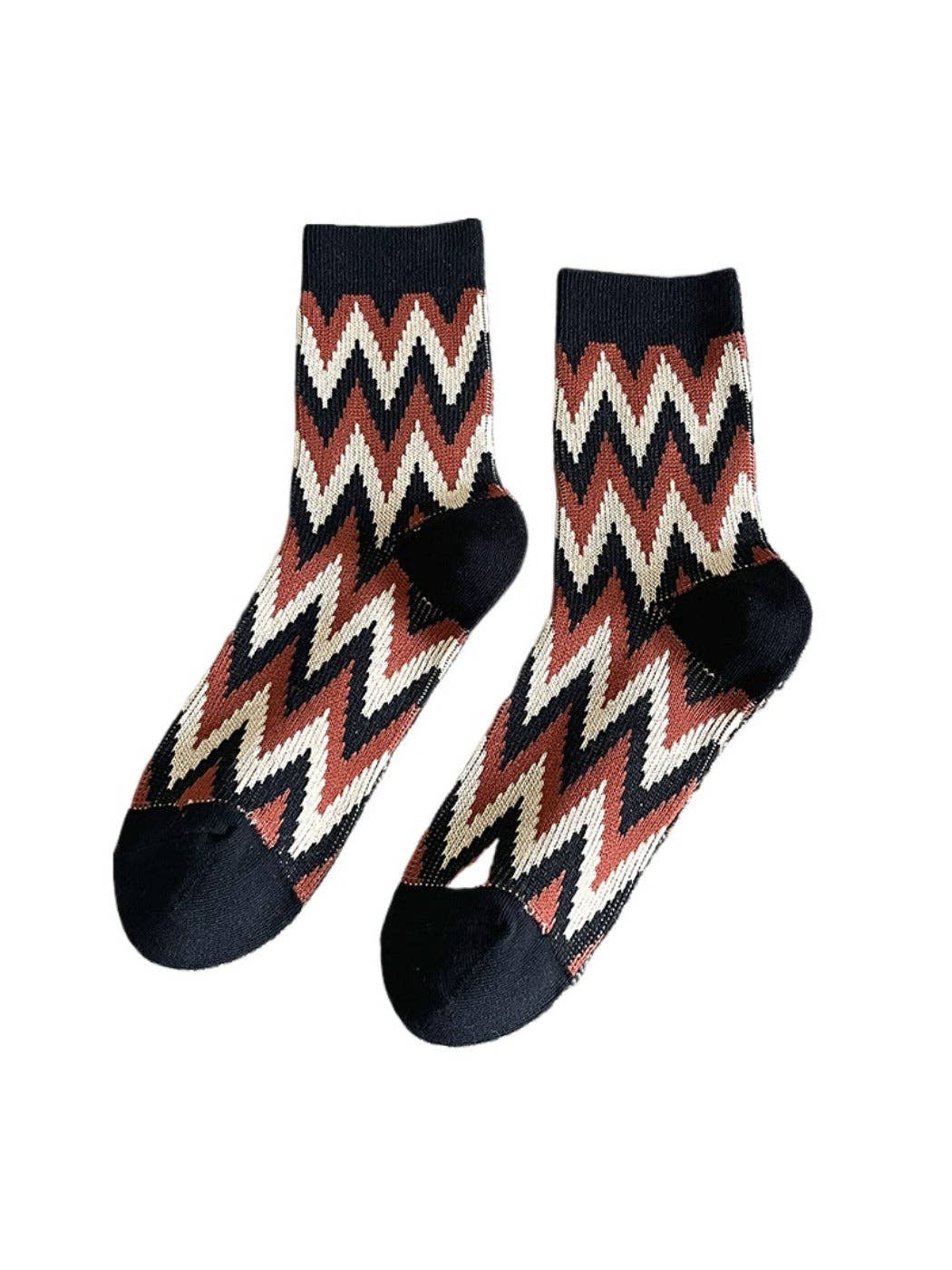 Funkyrel® Atzbranding Limited - Wholesale Socks - Women's - Rufia - Vintage Fashion Thick Mid-Calf Socks0