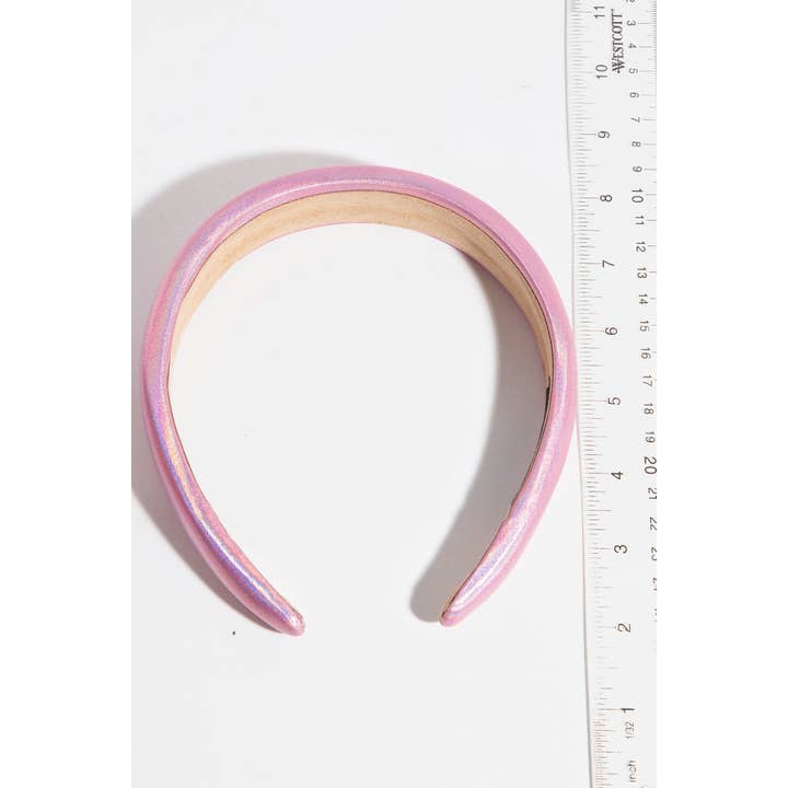 2Pc Satin Pink Head Band Set for wholesale on Faire1