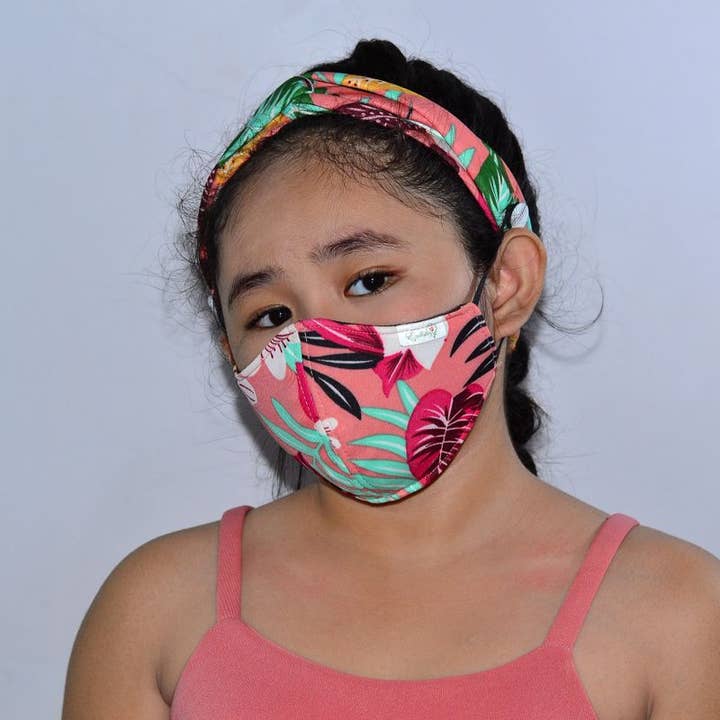 Kid Headband & Face Mask (Turmask & Turban) (Rari) for wholesale by Ezolistic