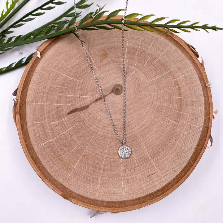 Ezra Necklace - White Gold for wholesale by MM Designs