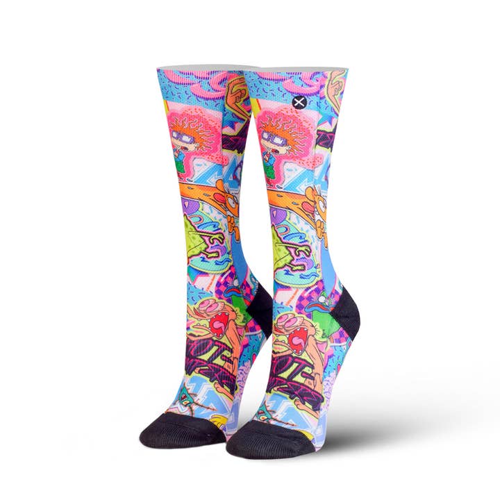 Nick Stickers Sublimation Socks - Womens for wholesale by Odd Sox