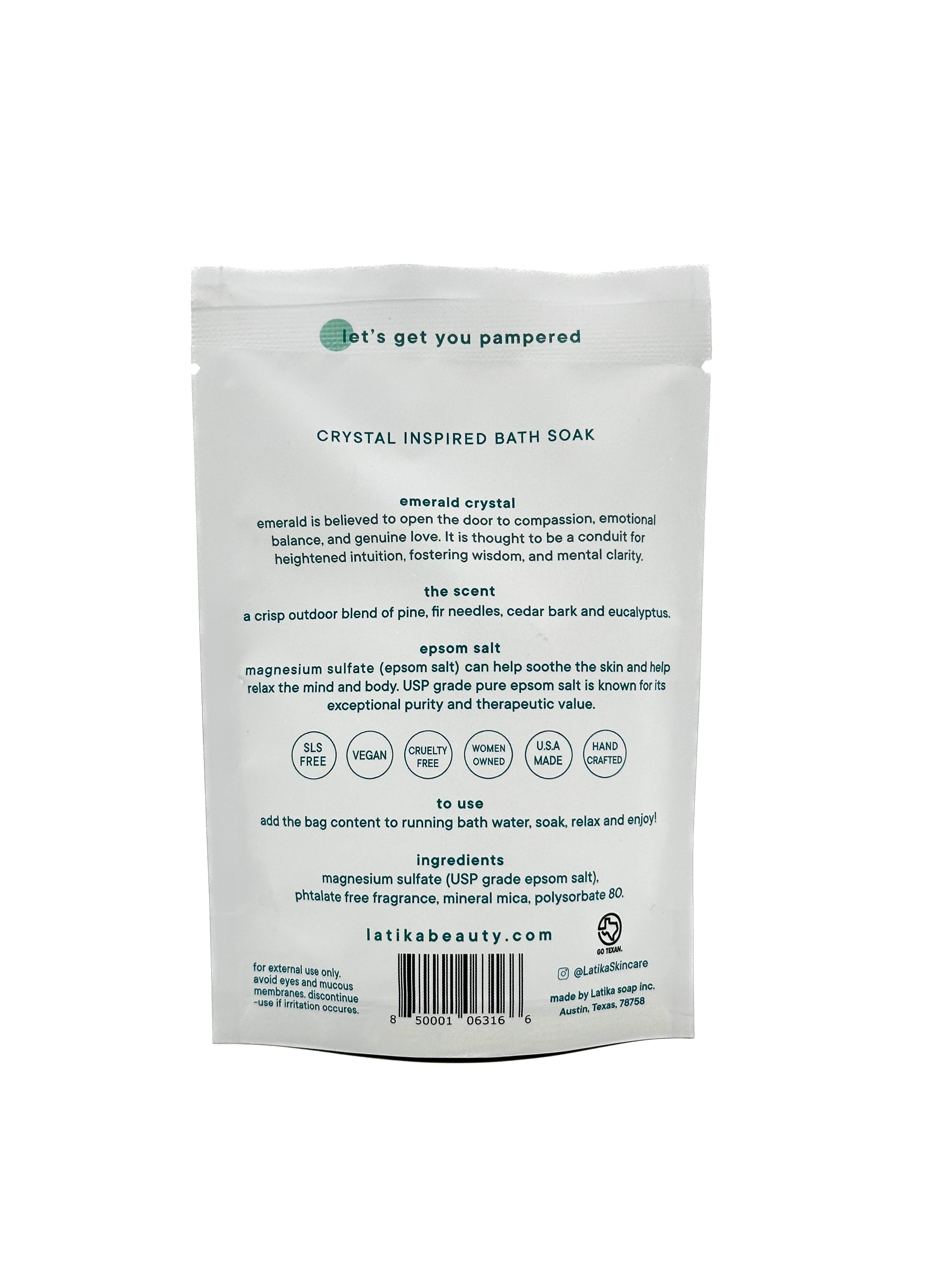 Latika Beauty – Engroshandel Badesalt – Geode Badesalt – Smaragd – Stressaflastende Blødgøring 🔮1