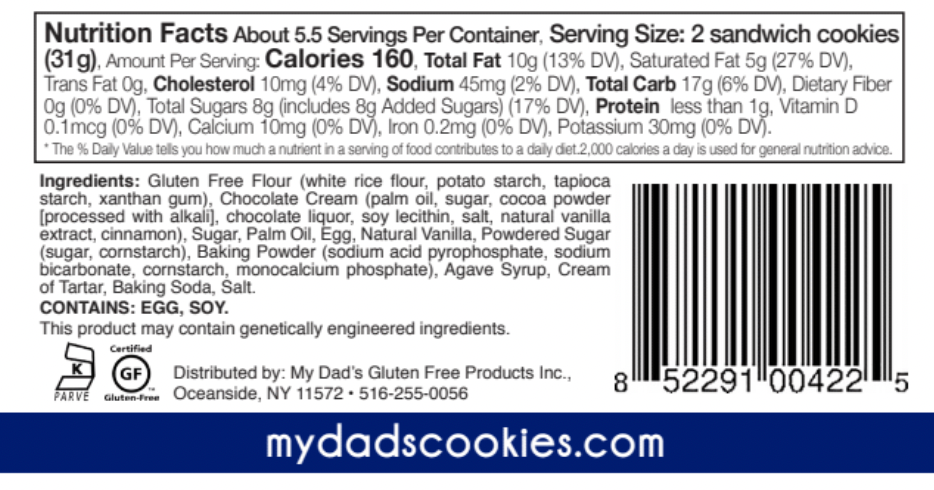 My Dad's Cookies – Großhandel Cookie – Chocolatta2