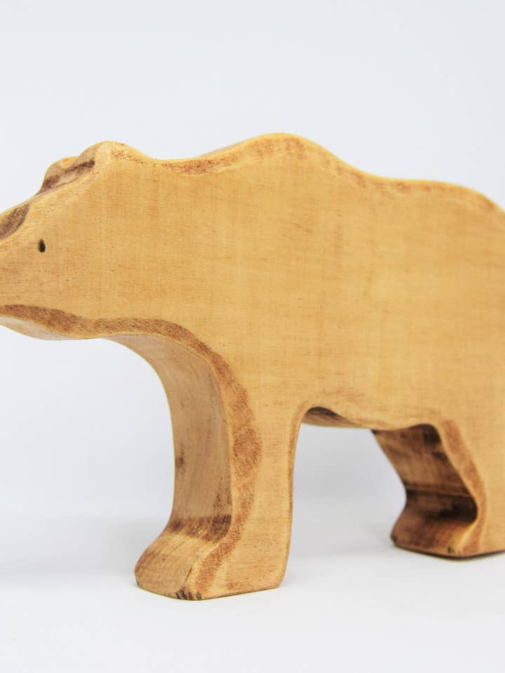 Large Wooden Brown Bear for wholesale by Eric & Albert