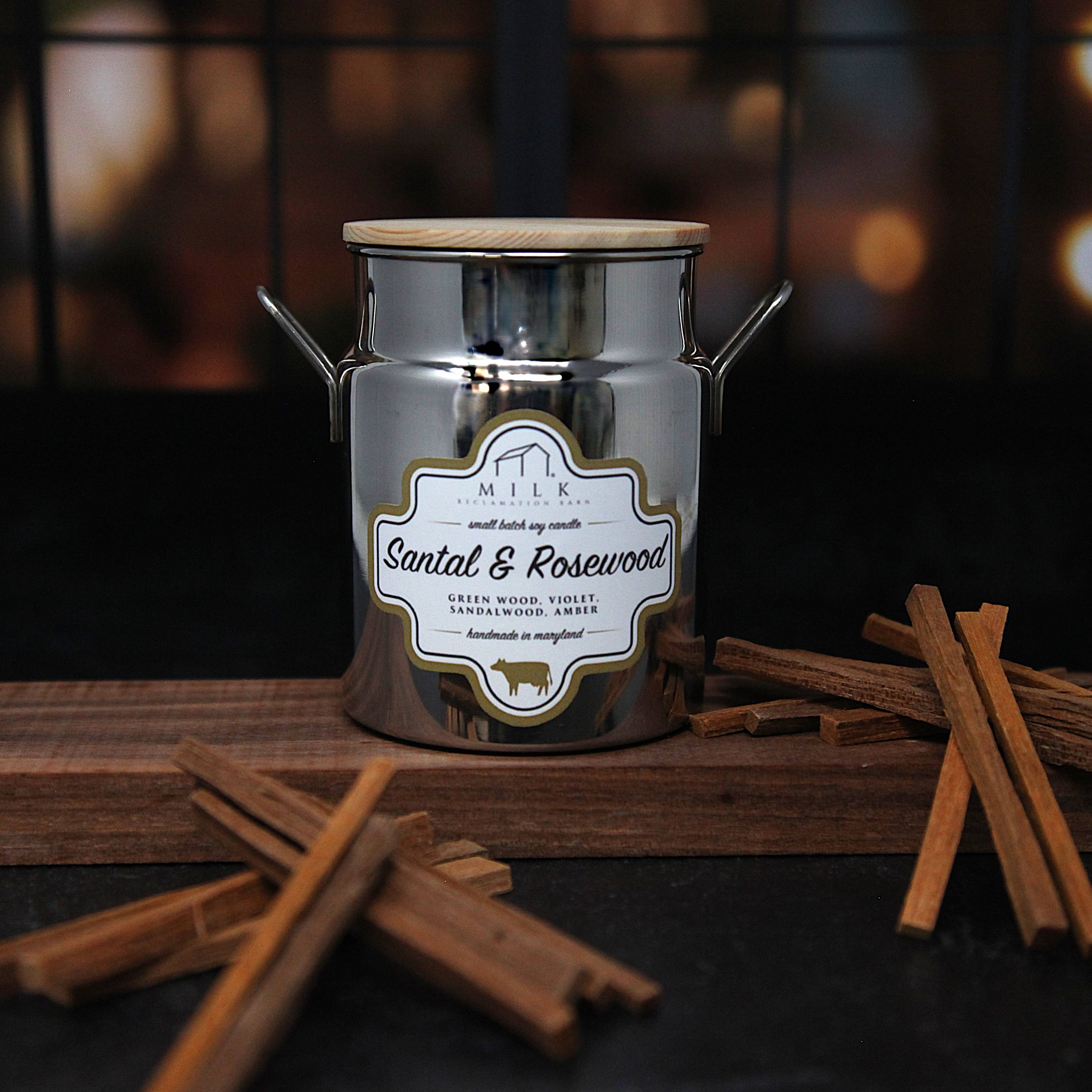 Milk Reclamation Barn - Wholesale Jar/Filled Candle - Stainless Milk Churn Candle - 12.5 oz66