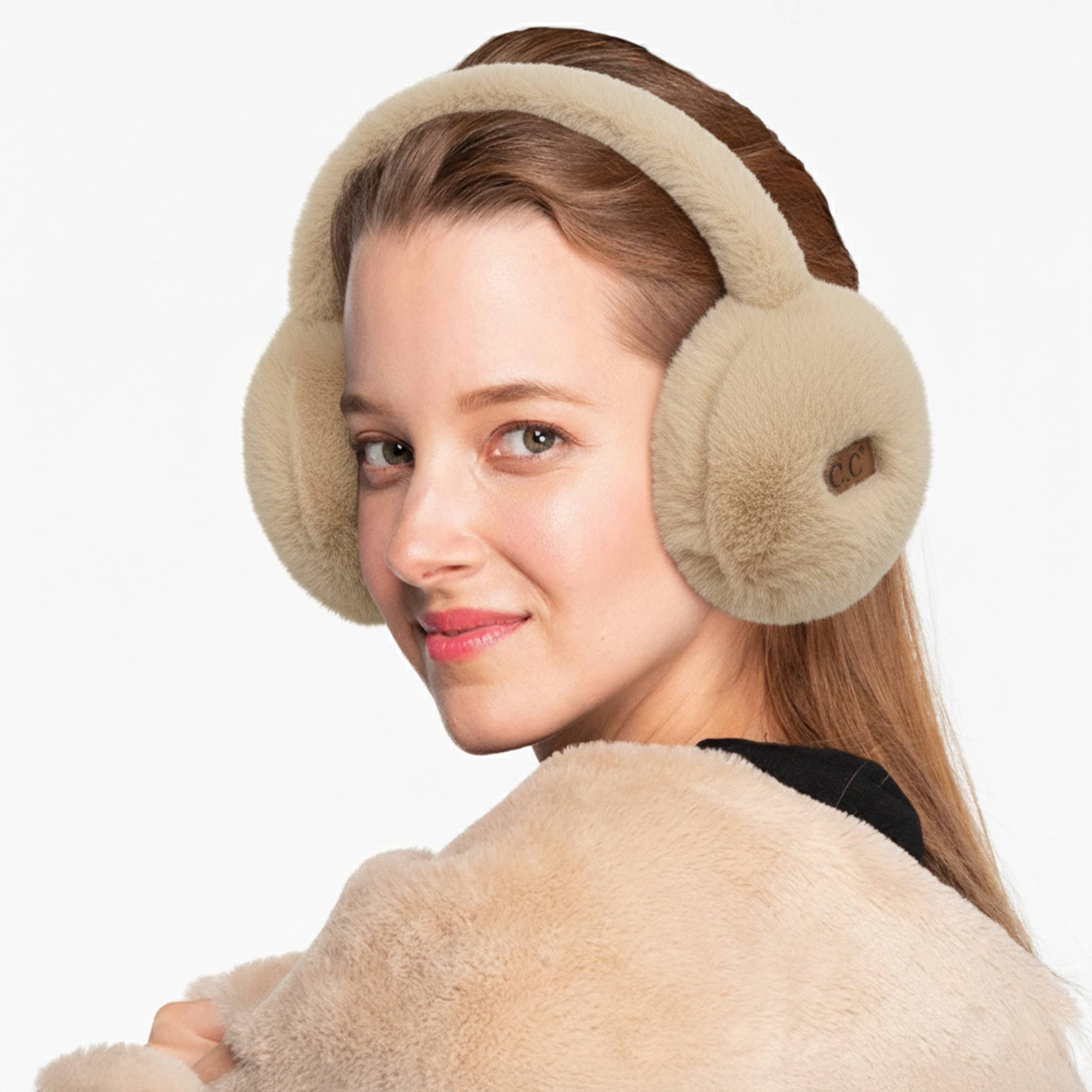 Hana - Venta al por mayor Orejeras - Mujer - Orejeras de pelo corto C.C GLITTER diadema de invierno5