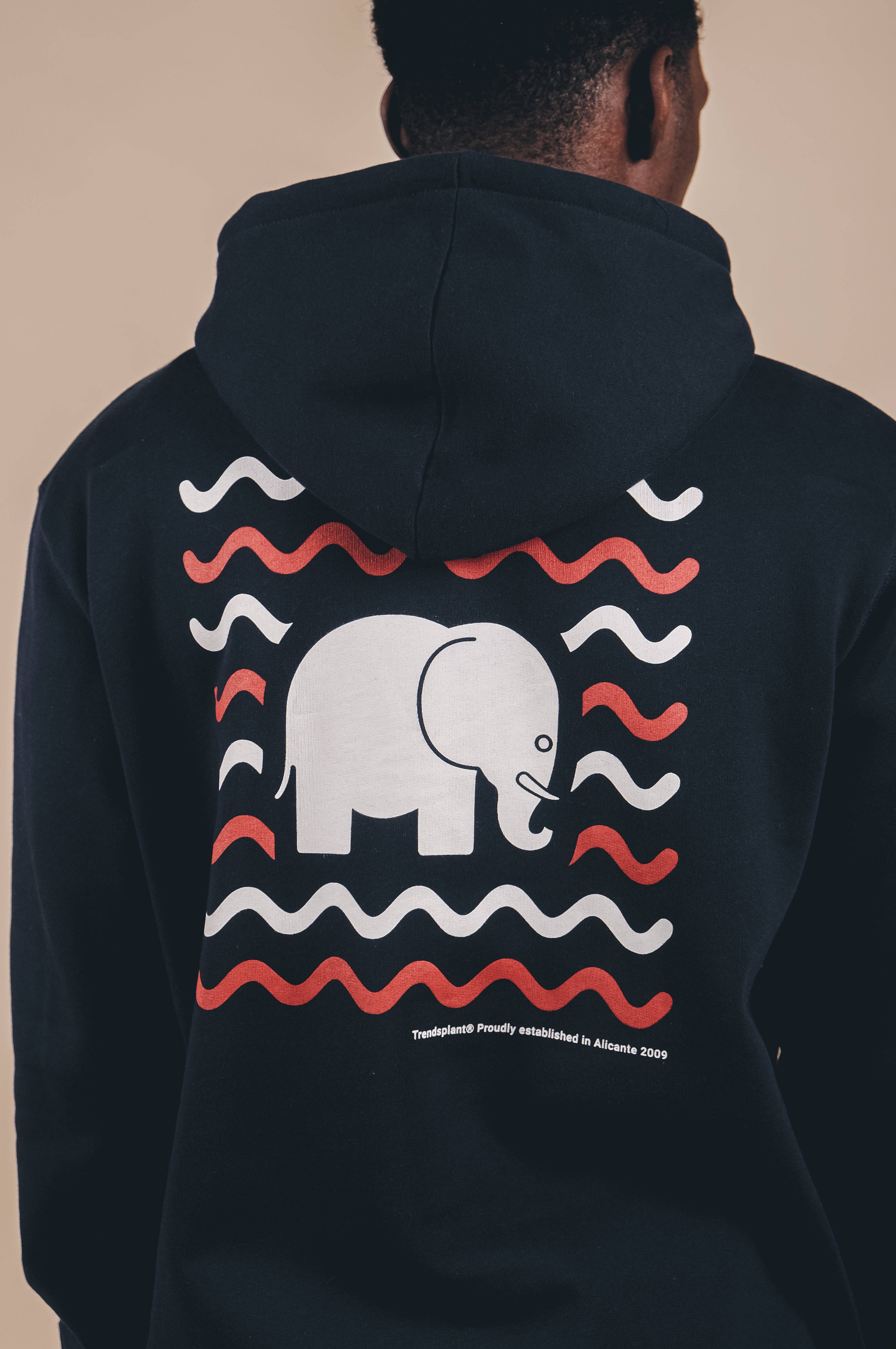 Trendsplant Clothing - Vente Sweat à capuche – unisexe - Sweat à capuche organique Explanada bleu7