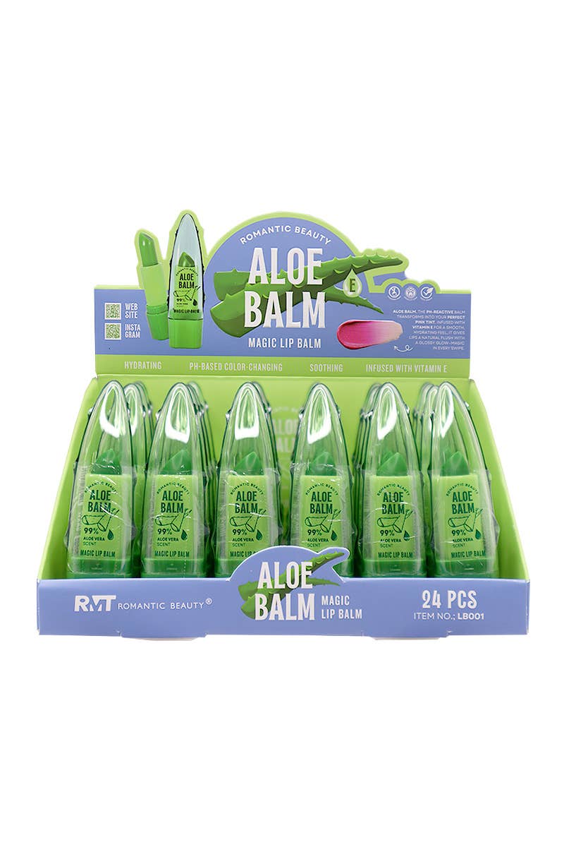 PINEAPPLE Beauty – wholesale Lip Balm – Romantic Beauty LB001 Aloe Vera Magic Lip Balm - 24 pcs1
