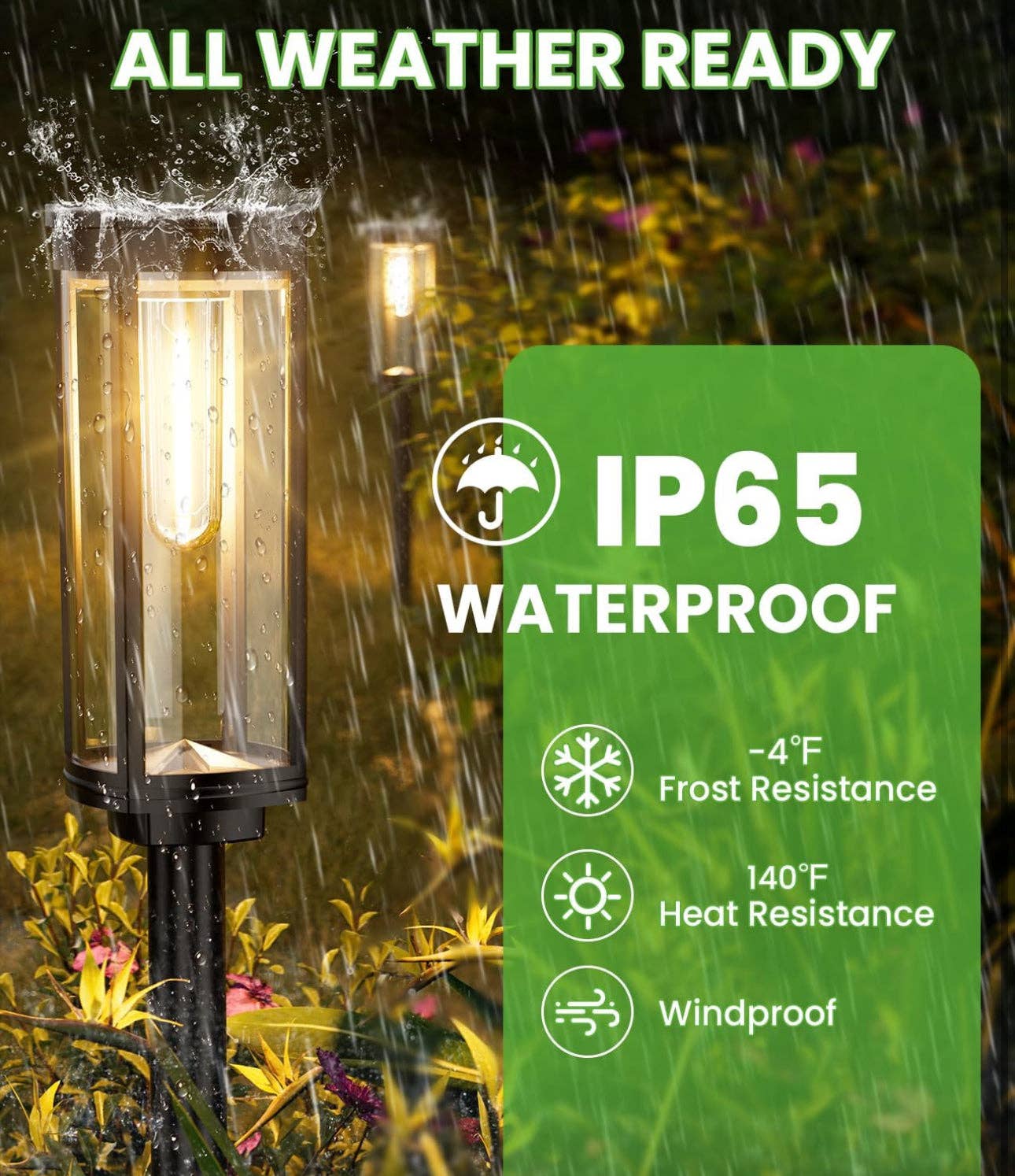 OutdoorSolarOutlet - Wholesale Outdoor/Lawn Light - SmartYard 15 Lumen Bright Solar Lights Outdoor Pathway Lights Waterproof IP65, Auto On/Off 4 Pack8