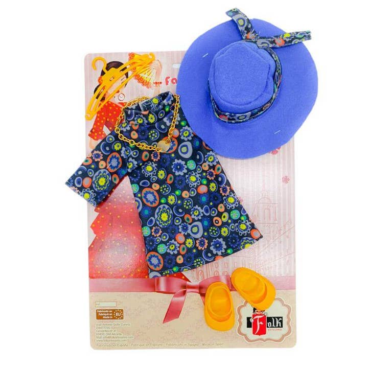 40 cm doll clothing set. Original Folk Craft Collection for wholesale by Folk Artesanía Muñecas