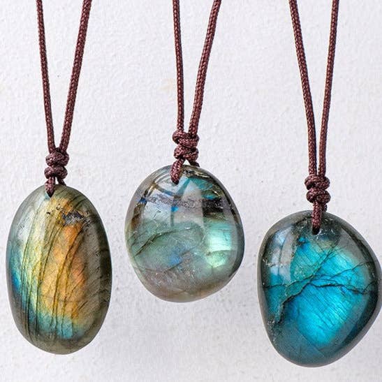 Moon Rituals - Wholesale Pendant/Charm Necklace - Labradorite Necklace - Shimmering Magic