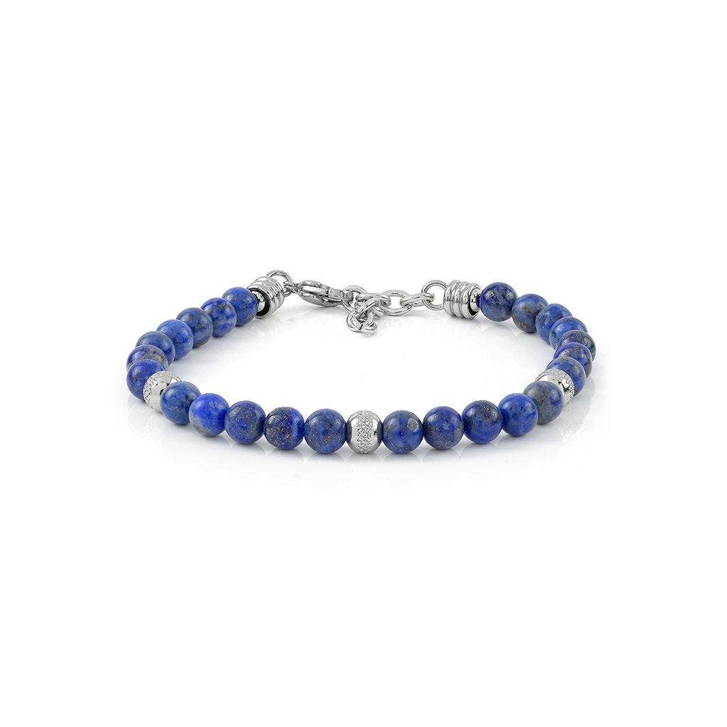 10:10 Gioielli - Omnicut srl - Wholesale Beaded Bracelet - 10:10 Bracelet with 6 mm natural lapis lazuli stones0