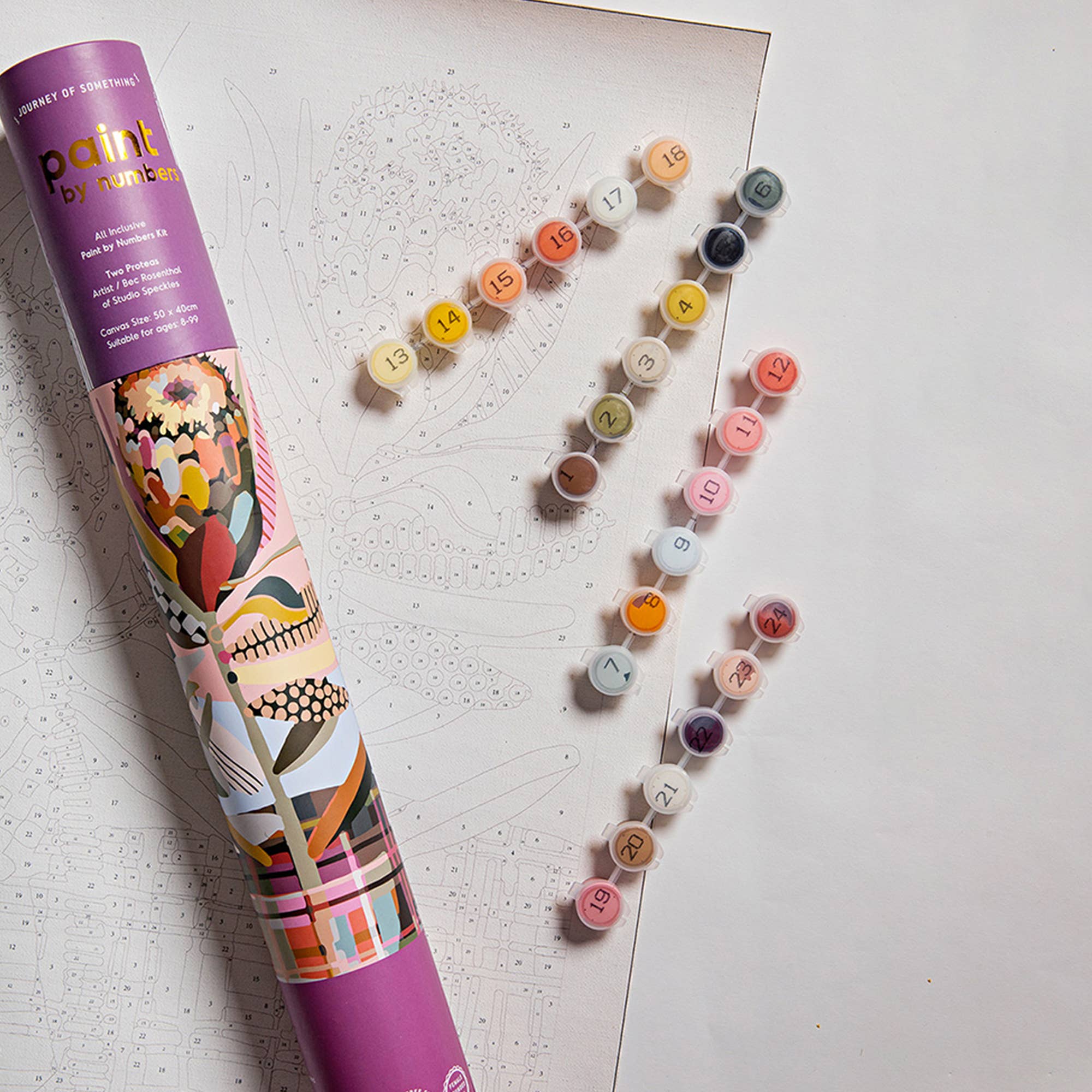 Journey Of Something AU & EU - Vente Kit de bricolage - Peindre par numéros - Two Protea3