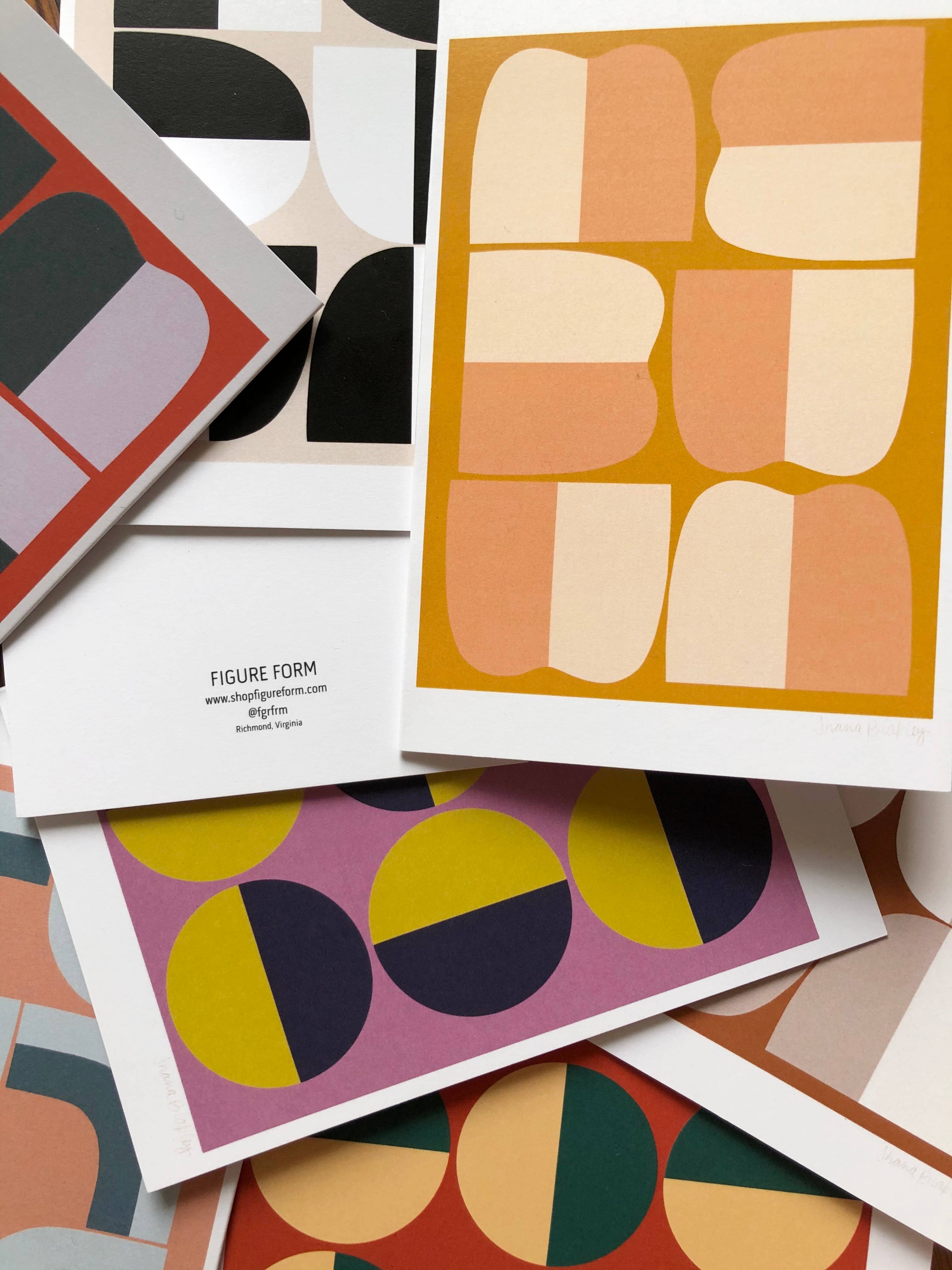 Figure Form - Wholesale Stationery/Notecard Set - Greeting Card Set of 81